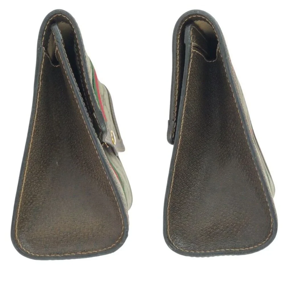 Gucci Vintage Sherry Clutch Beige Brown - Picture 8 of 9